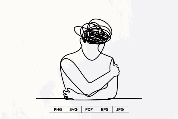 Anxiety Mind Line Art SVG Embroidery Review