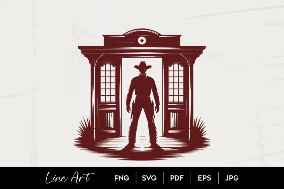 Cowboy Saloon Silhouette Review