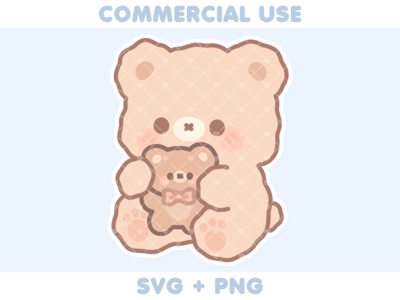 Cute Beige Bear Holding Bear Plush Review