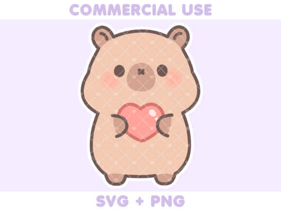 Cute Capybara Holding Heart Review