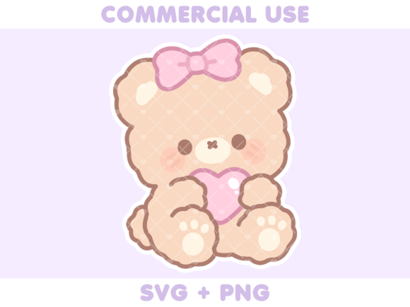 Cute Fluffy Beige Bear Holding Heart Review