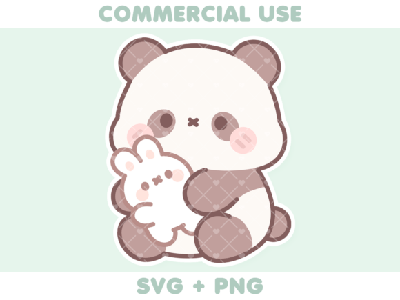 Cute Panda Holding Bunny Plush Embroidery Review