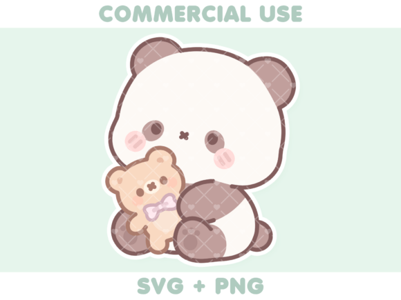 Cute Panda Holding Teddy Bear Review