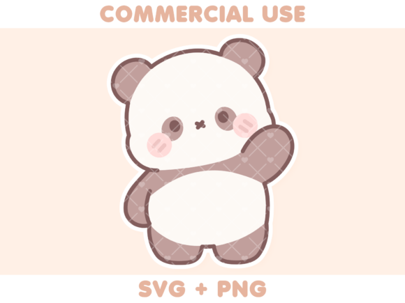 Cute Panda Waving Embroidery Review