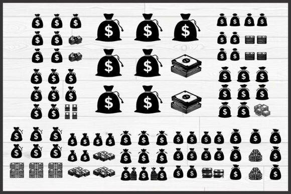 Money Bag Cash Stack Silhouette Bundle Review