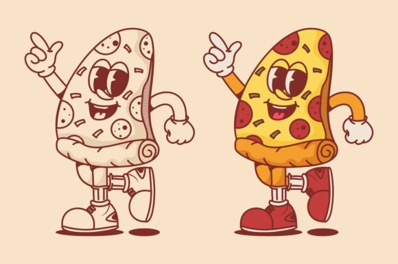 Retro Pizza Slice Mascot Character Review