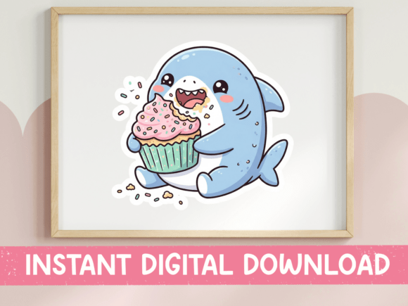 Review: Cupcake Shark Sprinkle Kawaii SVG for Embroidery
