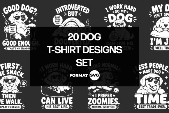Reviewing 20 Funny Dog SVG Designs 3 for Embroidery